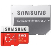 Карта Памяти Samsung "EVO Plus" microSD 64 ГБ