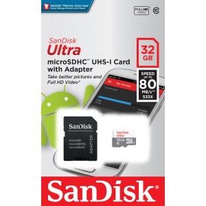 Yaddaş kartı SanDisk Ultra SD Adapter 32GB